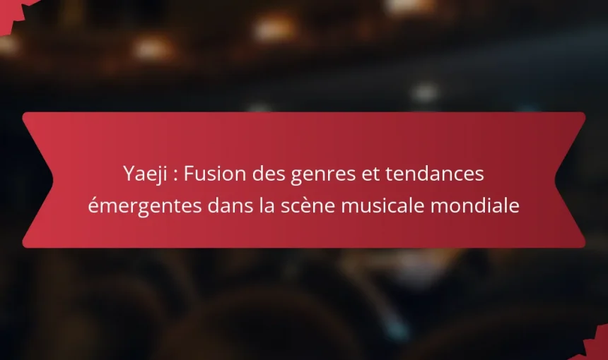 Yaeji : Fusion des genres et tendances émergentes dans la scène musicale mondiale